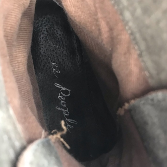 Free People Truemay Brown Suede Leather Lace Up Boots Size 39 - Picture 7 of 10